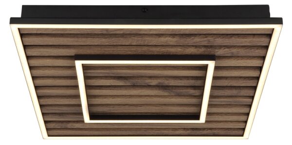 Globo 67345D1 - LED таванно осветително тяло WOODY LED/36W/230V 3000K 45x45 см