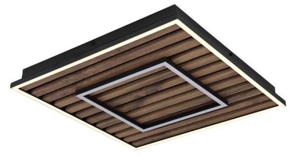 Globo 67345D1 - LED таванно осветително тяло WOODY LED/36W/230V 3000K 45x45 см