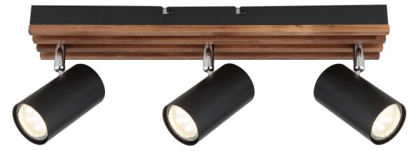 Globo 57909-3 - Спот KAYDEN 3xGU10/25W/230V черен
