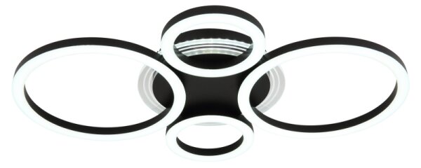 Globo 48039-40 - LED таванно осветление LORETTA LED/40W/230V Ø35,5x53 см черно
