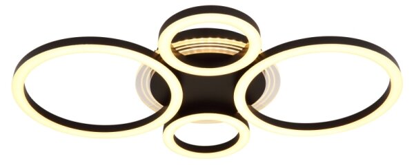 Globo 48039-40 - LED таванно осветление LORETTA LED/40W/230V Ø35,5x53 см черно