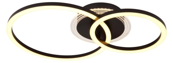 Globo 48039-30 - LED таванно осветление LORETTA LED/30W/230V Ø33x50 см черно