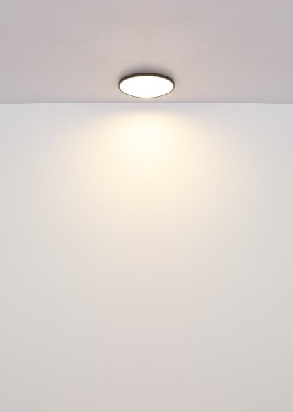 Globo 41566-15S - LED Плафониера NIELSEN LED/15W/230V Ø 23 см черен