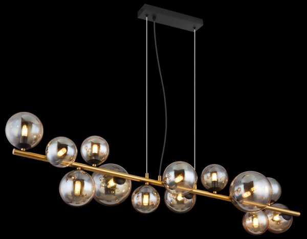 Globo 56135-13H - LED полилей на кабел RIHA 13xG9/3,5W/230V месинг