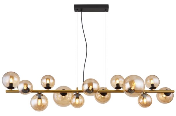 Globo 56135-13H - LED полилей на кабел RIHA 13xG9/3,5W/230V месинг