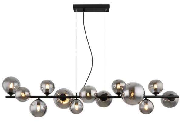 Globo 56133-13H - LED Пендел RIHA 13xG9/3,5W/230V опушен/черен