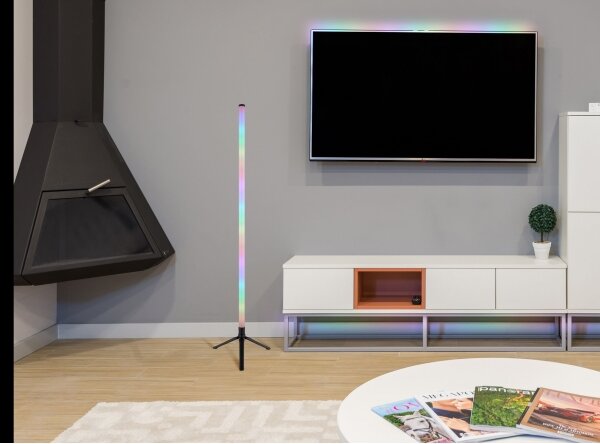 Globo 28062 - LED RGB подова лампа ROCKY LED/7W/5V с дистанционно