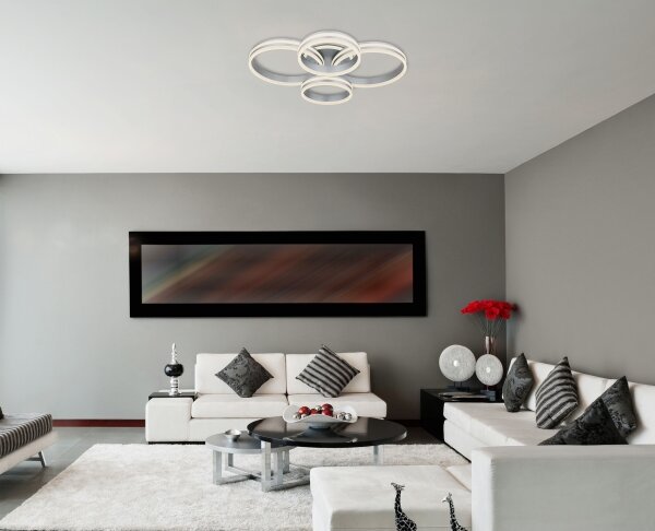 Globo 67260-90 - LED таванно осветително RUBIO LED/90W/230V 68x85 см + DO