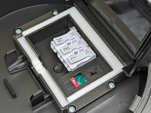LED регулируемо таванно осветление VARIO LUMO LED/22/32W/230V Ø41 см IP44 черно