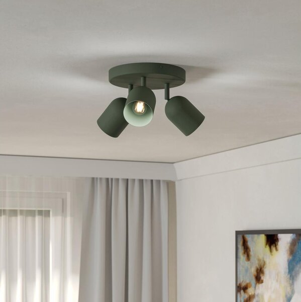 Eglo 44134 - Точково осветително тяло TILSTON 3xE14/40W/230V зелено