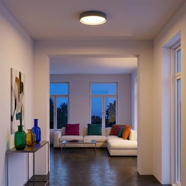 Brilagi - LED димируема таванна лампа LUCIA LED/48W/230V Ø 41 см сива + дистанционно управление