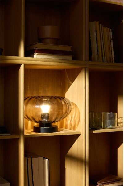 Osram - Настолна лампа DECOR SMOKE 1xE27/12W/230V черна/димно сива