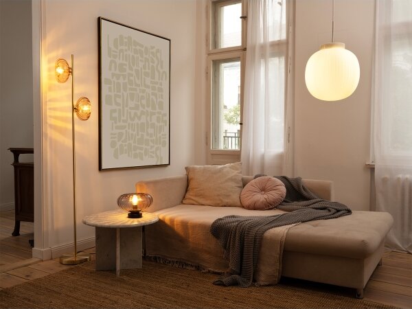 Osram - Настолна лампа DECOR SMOKE 1xE27/12W/230V черна/димно сива