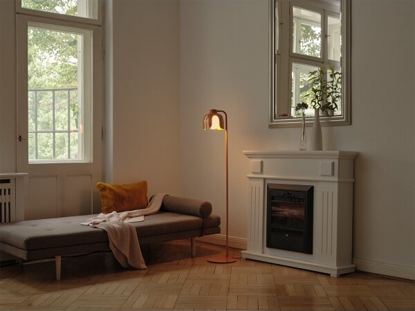 Osram - Подова лампа DECOR COROLLE 1xE27/15W/230V оранжева