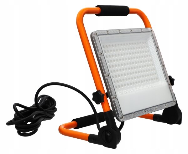 LED прожектор със стойка LED/100W/230V 4500K IP65 оранжев