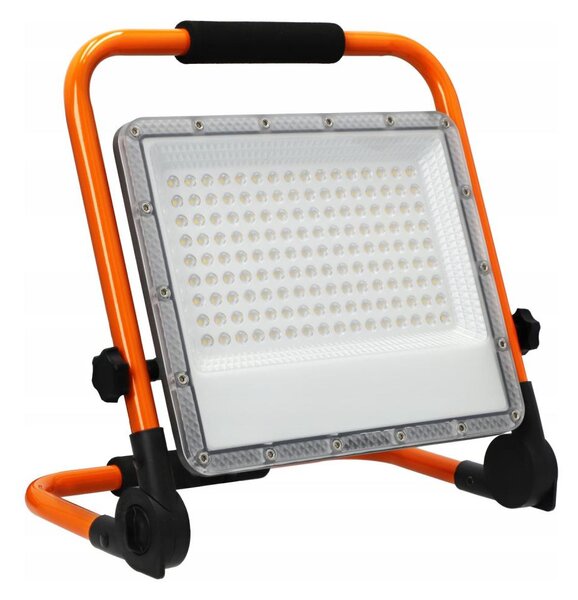 LED прожектор със стойка LED/100W/230V 4500K IP65 оранжев