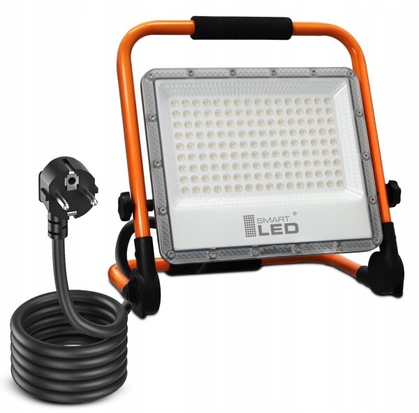 LED прожектор със стойка LED/100W/230V 4500K IP65 оранжев