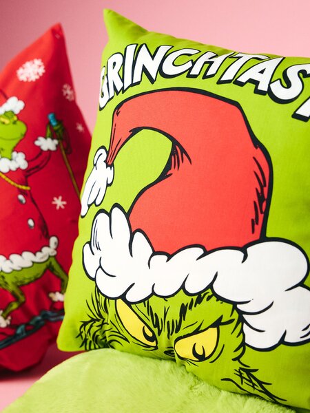 Sinsay - Памучни калъфки за възглавници с коледен мотив 2 брояk Grinch - многоцветен
