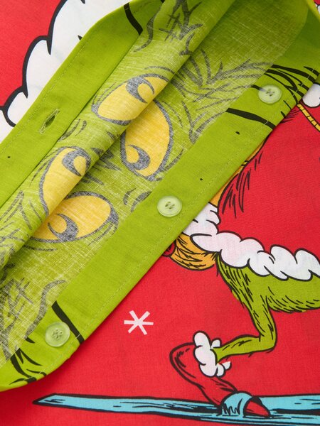 Sinsay - Памучни калъфки за възглавници с коледен мотив 2 брояk Grinch - многоцветен