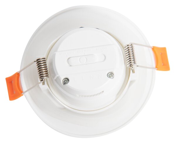 Комплект от 6 бели вградени лунички с LED димиране до топло 7W IP65 - Blanca