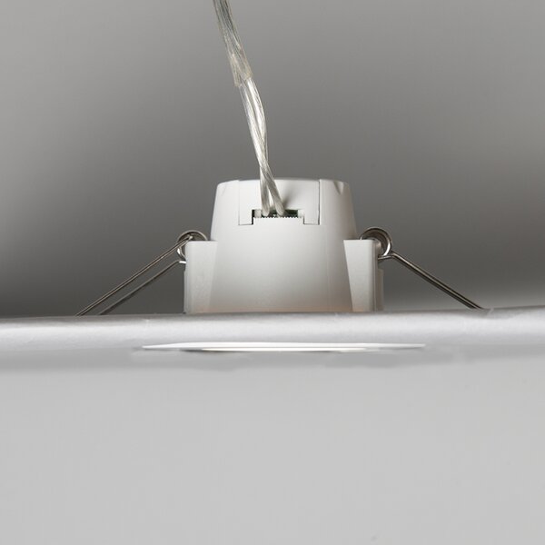 Комплект от 3 кръгли LED 5W бели водоустойчиви вградени спотове за баня - Blanca