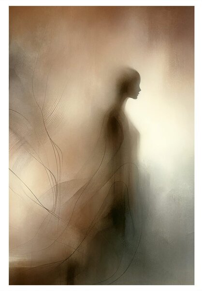 Картина на платно – Ефирна фигура в сияние