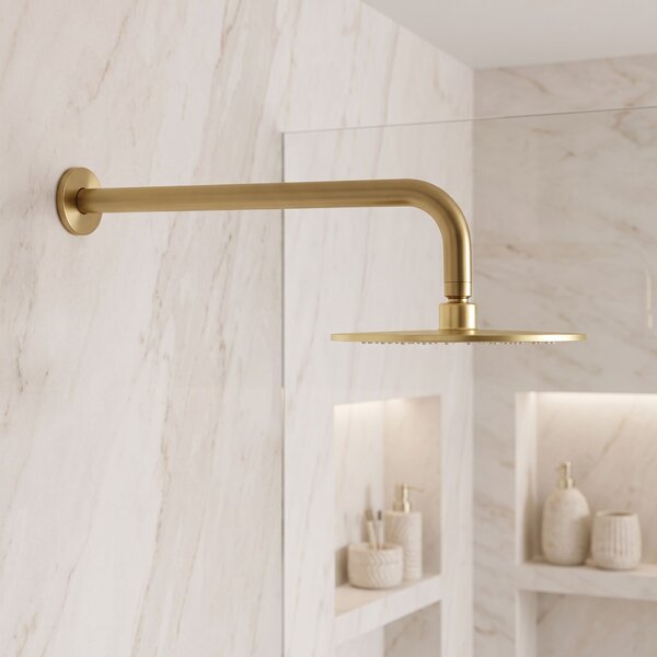 Кръгло рамо за душ пита REA JS-9021 40cm Brush gold