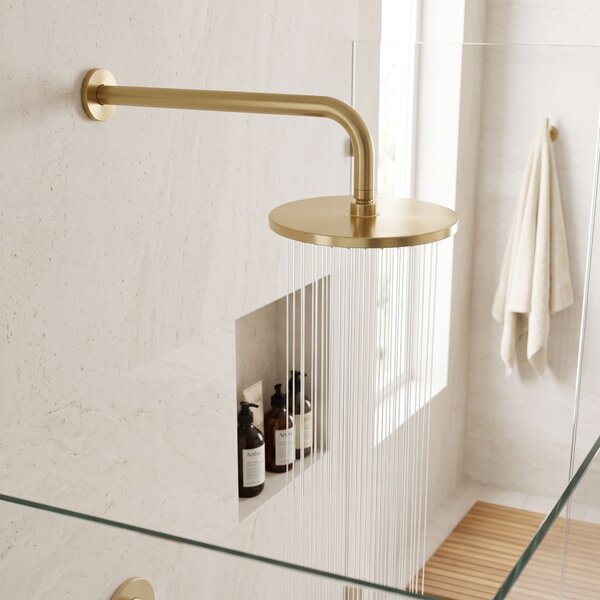 Кръгло рамо за душ пита REA JS-9021 40cm Brush gold