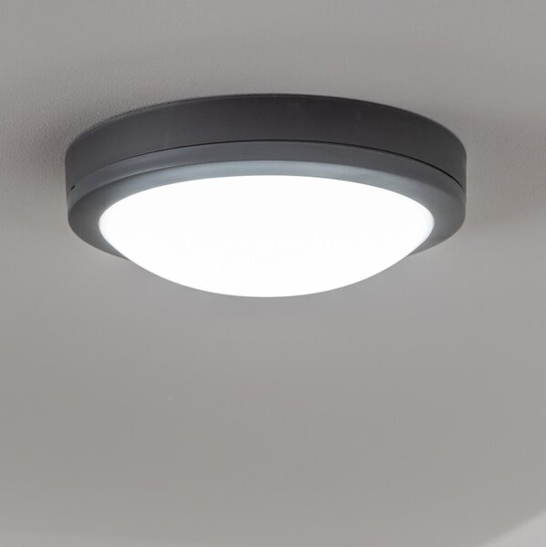 Brilagi - Екстериорна LED лампа за таван LED/20W/230V Ø 23 см IP54 антрацит