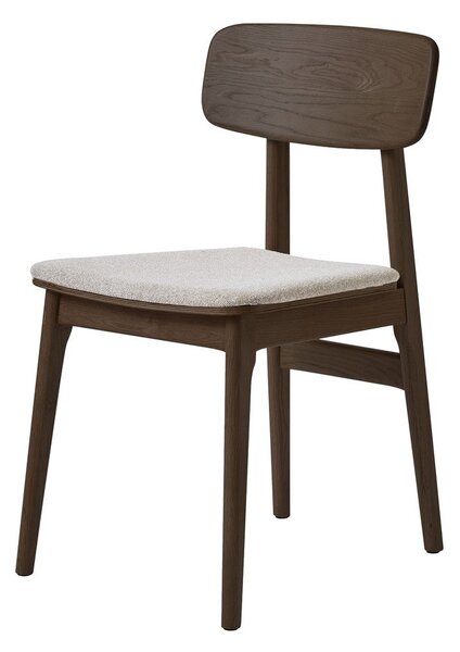 Кафяв тапициран трапезен стол Livo – Unique Furniture