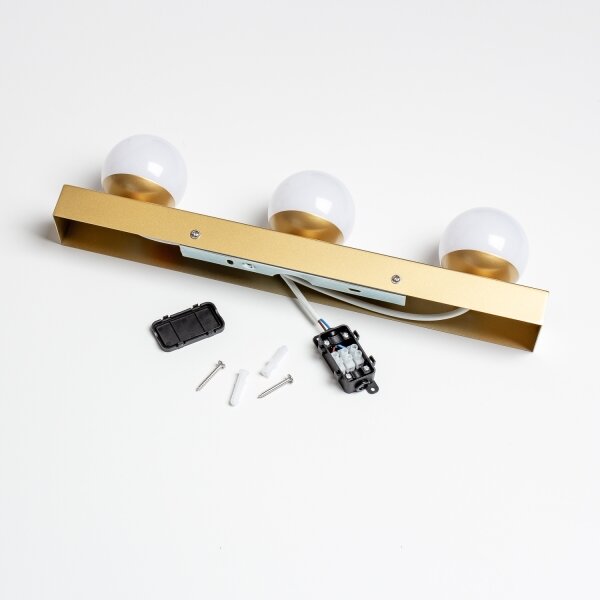 Brilagi - LED осветление за огледало за баня HOLLYWOOD 3xLED/3W/230V IP44 златисто