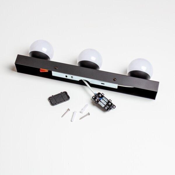 Brilagi - LED осветление за огледало HOLLYWOOD 3xLED/3W/230V IP44 черно