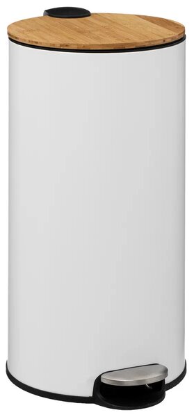Кош за боклук 5five Modern Color, 30 L - Бял / Метал