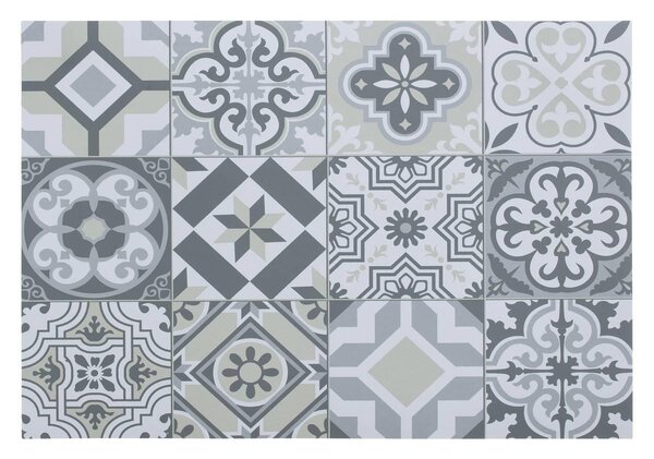 Подложка за хранене Secret de Gourmet Vinyl Mosaic, 45x30см - Син фриз
