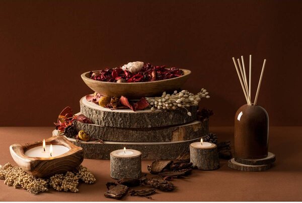 Ароматна свещ atmosphera Paola, Tonka Bean, Ceramic, 195 g