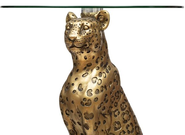 Холна маса atmosphera Wild Leopard, 40 cm, Стъкло