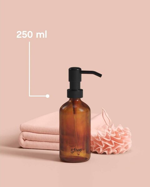 Дозатор за сапун 5five Glass, 250 ml - Прозрачен