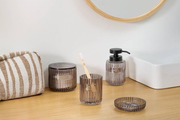 Дозатор за сапун 5five Glass, 250 мл, Сив