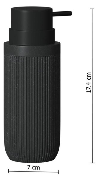 Дозатор за сапун 5five Onyx, Шисти - Черен
