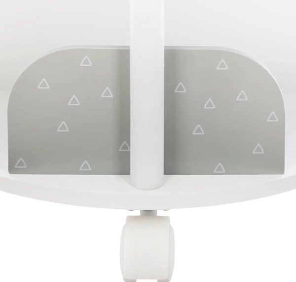 Детски въртящ шкаф за книги atmosphera, MDF - Сив