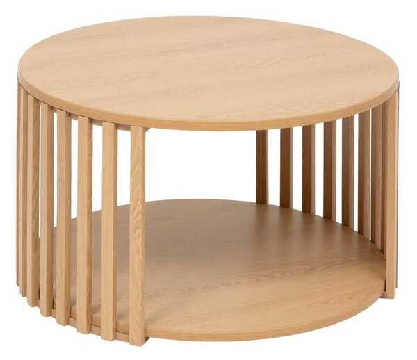 Кафе маса 5five Slat, MDF, ⌀60 cm, Бежова