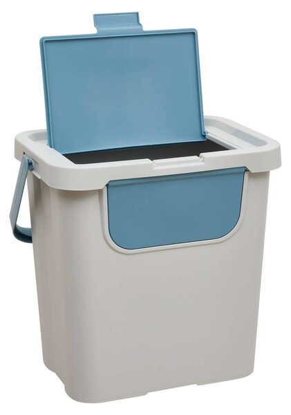 Кош за отпадъци 5five, PP рециклирана пластмаса, 24L, Сив