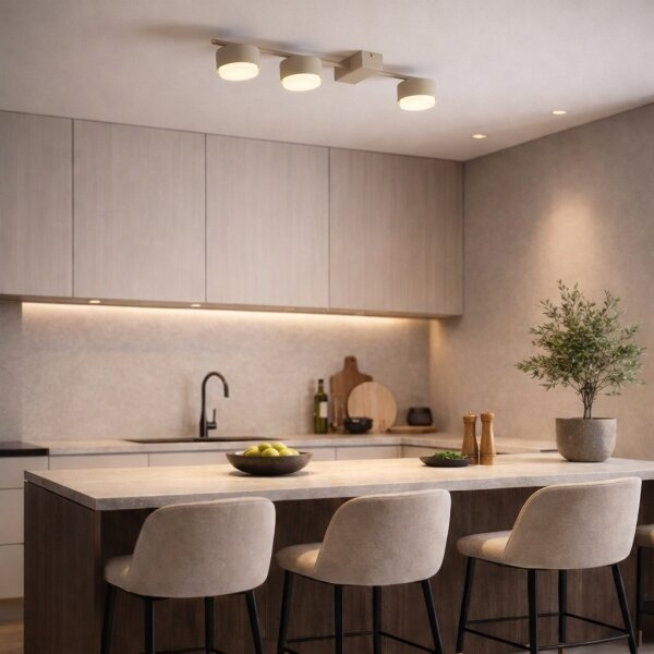 Brilagi - LED точково осветително тяло MONO 3xGX53/12W/230V бежово