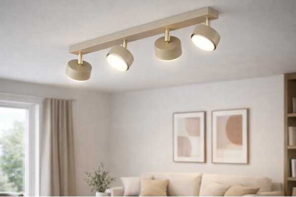 Brilagi - LED точково осветително тяло MONO 4xGX53/12W/230V бежово