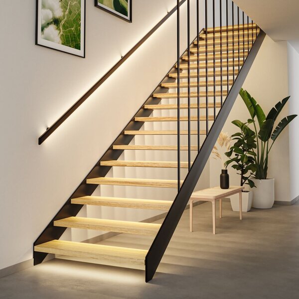 Paulmann LED лента за разширение MaxLED Stair, 5 м, 2 700 K, Затъмняване, Бял, Коридор, Мед