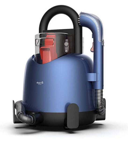 Прахосмукачка Deerma DEM-BY200, без торба, 850W, 1.6 л. капацитет на резервоара, черно-синя