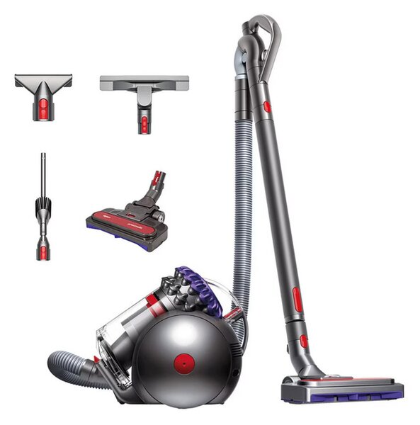 Прахосмукачка Dyson Big Ball Parquet 2, без торба, 600W, 1500ml капацитет на контейнера, Radial Root Cyclone технология, сива