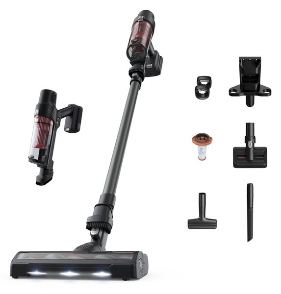Прахосмукачка Rowenta X-PERT 7.60 3in1 Animal RH6A75WO, вертикална/ръчна, безжична, 140W, 440ml капацитет на контейнера, до 40 минути време на работа, миещ се филтър, 2 скорости, Cyclone технология, черна