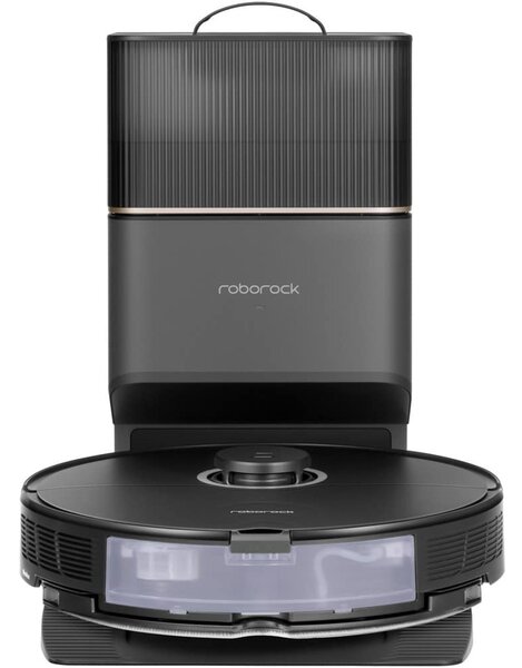 Прахосмукачка Roborock S8+, робот, 350мл капацитет на контейнера/300мл на резервоара, 69W, до 180 мин. време на работа, LDS+3D cкaниpaнe, DuоRоllеr, черна