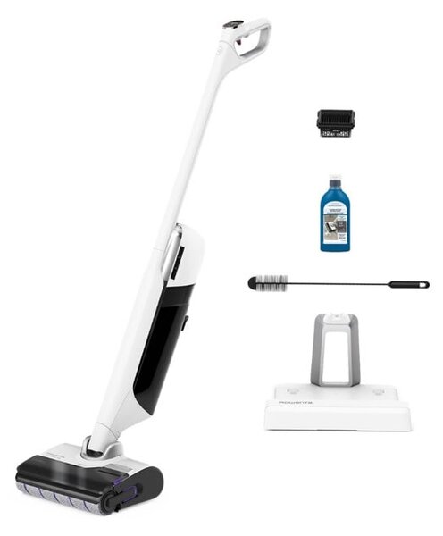 Прахосмукачка Rowenta X-Clean 12, вертикална, безжична, 230W, 0.72 л. капацитет на резервоара, до 45 минути време на работа, система за самопочистване, 5 режима, бяла